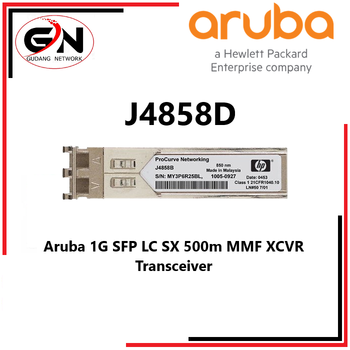 Gambar HPE Aruba J4858D Aruba 1G SFP LC SX 500m MMF XCVR dari Gudang Network. Kota Administrasi Jakarta Pusat Tokopedia