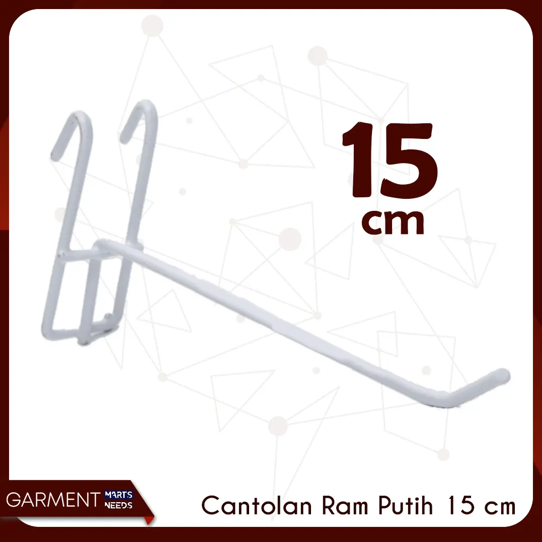 Ram Display Hanger 15 Cm Hook Aksesoris Cantolan Hanger Besi Panjang
