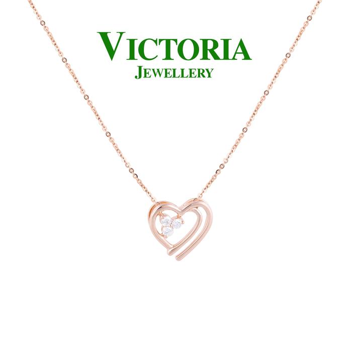 Gambar Liontin Berlian + Kalung VPD718172 Victoria Jewellery dari Victoria Jewellery Online Kota Administrasi Jakarta Selatan Tokopedia