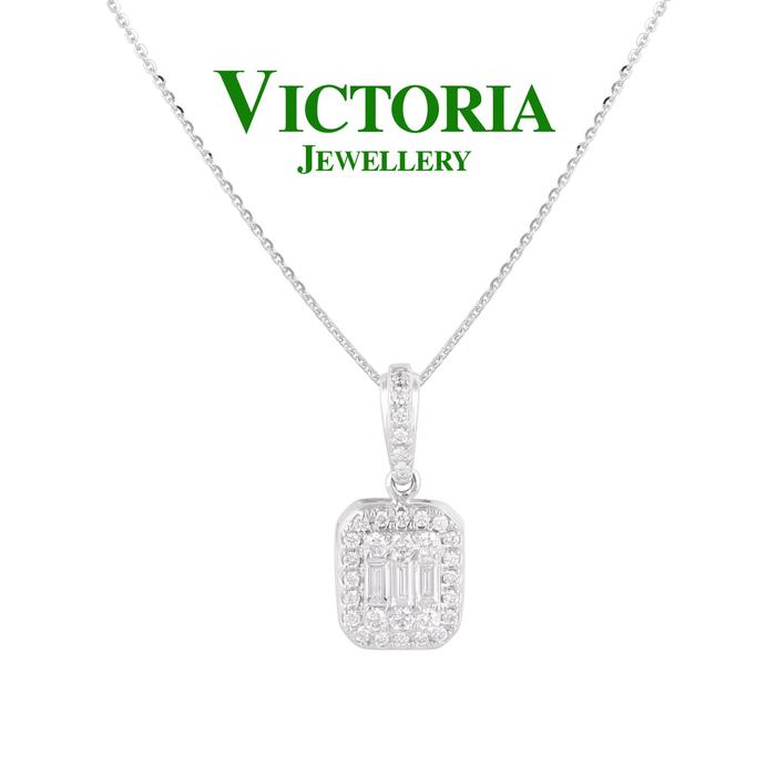 Gambar Liontin Berlian Baugette VPD643016 Victoria Jewellery dari Victoria Jewellery Online Kota Administrasi Jakarta Selatan Tokopedia
