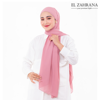 Gambar ELZAHRANA HIJAB Flory Pashmina Ceruty Babydoll - Pasmina Polos 2M Bold - Merah dari El Zahrana Kab. Gresik 5 Tokopedia