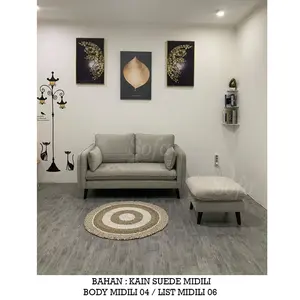 Sofa Ruang Tamu Modesty 2 Seater Jumbo + Puff Flat 17