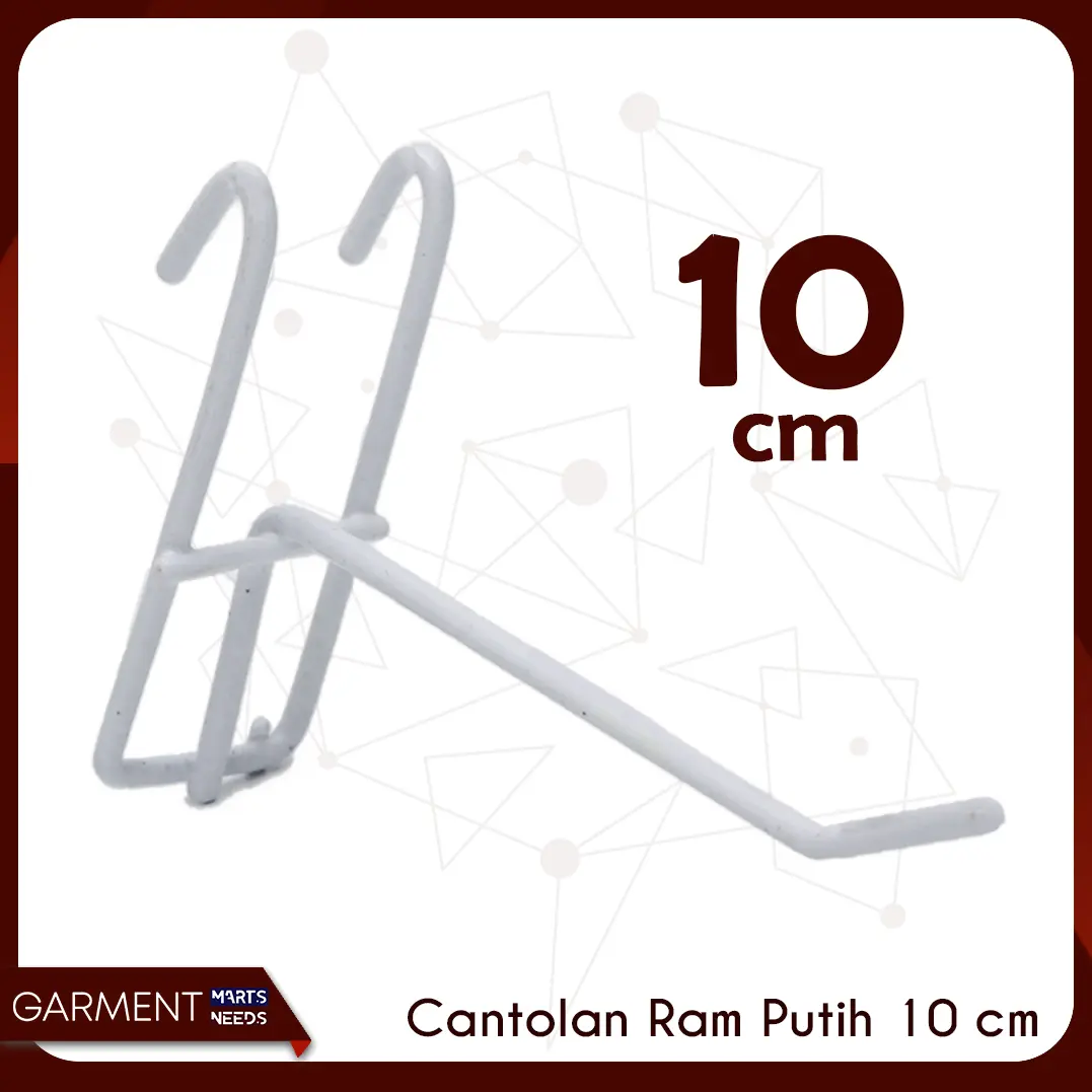 Ram Display Hanger 10 Cm Hook Aksesoris cantolan hanger besi pajangan