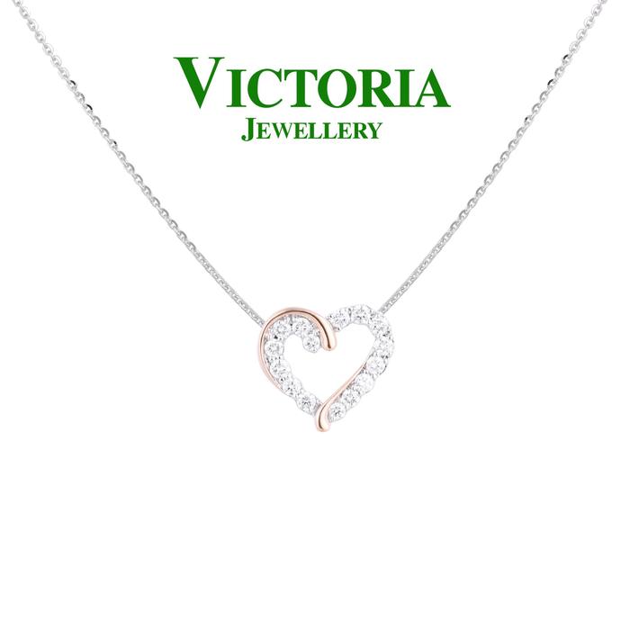 Gambar Liontin Berlian Love VPD694407 Victoria Jewellery dari Victoria Jewellery Online Kota Administrasi Jakarta Selatan Tokopedia
