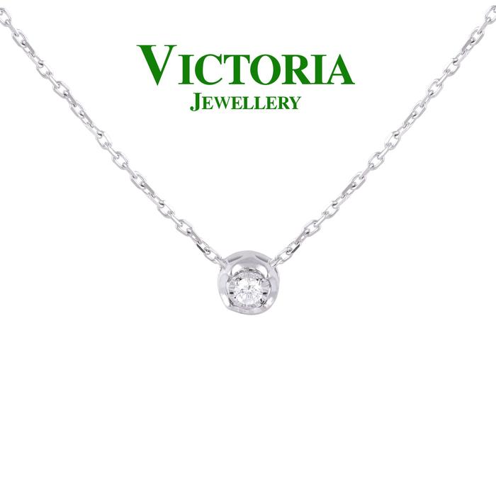 Gambar Liontin Berlian Solitaire + Kalung VNK671286 Victoria Jewellery dari Victoria Jewellery Online Kota Administrasi Jakarta Selatan Tokopedia