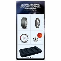 Gambar Pompa elektrik 6000Mah powerbank mini car air infatable pump portabel dari astina bumi pandawa Kota Administrasi Jakarta Barat 2 Tokopedia