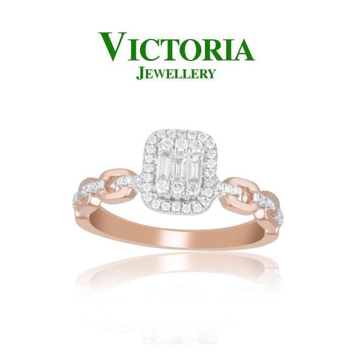 Gambar Cincin Berlian Baugette VLR835220 Victoria Jewellery dari Victoria Jewellery Online Kota Administrasi Jakarta Selatan Tokopedia