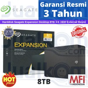 Seagate Expansion Desktop HDD Hardisk Eksternal 8 TB USB 3.0 Resmi