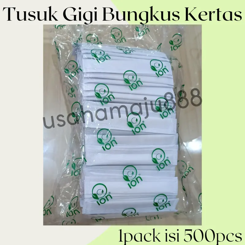 (500pcs) Tusuk Gigi Bungkus Kertas Steril Hygienis 0