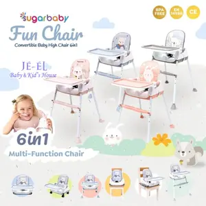Sugar Baby Fun Chair Convertible 6in1 Highchair /Kursi Makan Bayi