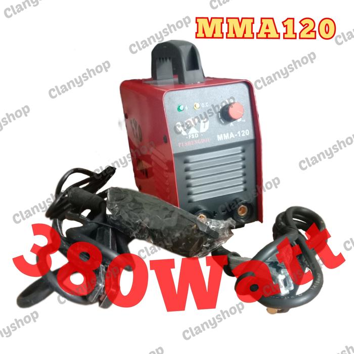 Gambar Mesin las 450Watt teknologi IGBT inventer,MMA120A dari clanyshop Kota Administrasi Jakarta Utara Tokopedia