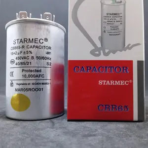 capasitor AC 15uf + 2uf Merk Starmec