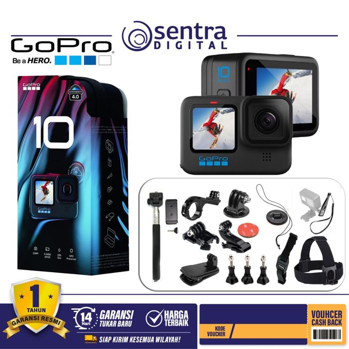 Gambar GoPro Hero 10 Black / Gopro 10 black // Gopro 10 dari Sentra Digital Kota Surabaya Tokopedia