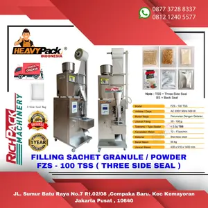 Mesin Packing/Kemas Sachet Otomatis Butiran/Bubuk FZS-100TSS HEAVYPACK