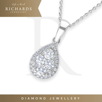 Gambar Richards Jewellery - Liontin Berlian – Pear Shape Pendant - 266543 - Liontin dari Richards Jewellery Jakarta Barat 2 Tokopedia