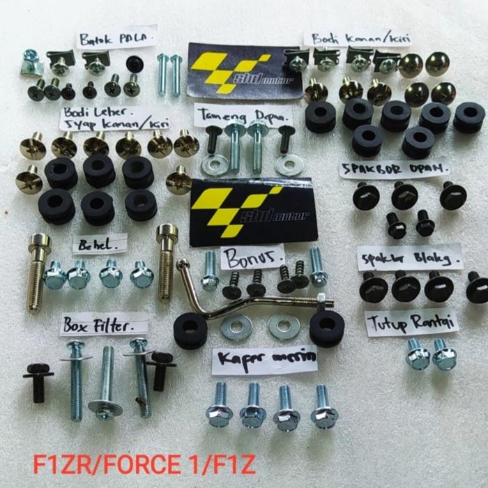 Gambar baut fullset f1zr body/baut lengkap full body yamaha F1zr force 1 dari beautifull plant Kab. Bogor Tokopedia