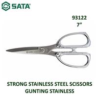 Gambar GUNTING STAINLESS 93122 - STRONG STAINLESS STEEL SCISSORS SATA dari KODAKI Mall Kota Administrasi Jakarta Utara 1 Tokopedia