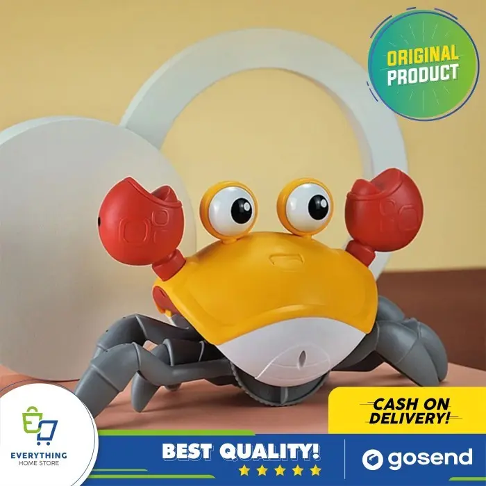 Mainan Anak Simulasi Boneka Kepiting Berjalan | Walking Toy Crab ORI