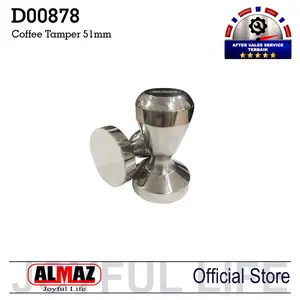 Coffee Tamper Full Stainless Steel Almaz D000878 51mm Tamper Stainless
