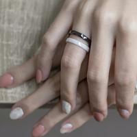 Gambar Nine Worlds cincin zirconia stacking ring 3mm black dan white bisa pilih - Hitam dari Nine Worlds Kota Administrasi Jakarta Barat 5 Tokopedia