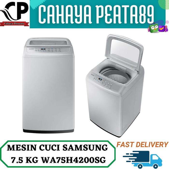 Gambar PROMO MESIN CUCI SAMSUNG WA75H4200SG TOP LOADING 7,5KG WOBBLE dari CAHAYA PERMATA89 Kota Administrasi Jakarta Barat Tokopedia