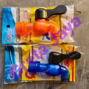 Kran Air Plastik Murah Engkol Keran Tembok Taman PVC Toilet Kamar WC