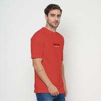 Gambar EMOLINE Kaos Katun Pria Men Katun Combed Round Neck Pink - Pink, L dari emoline Kota Administrasi Jakarta Barat 3 Tokopedia