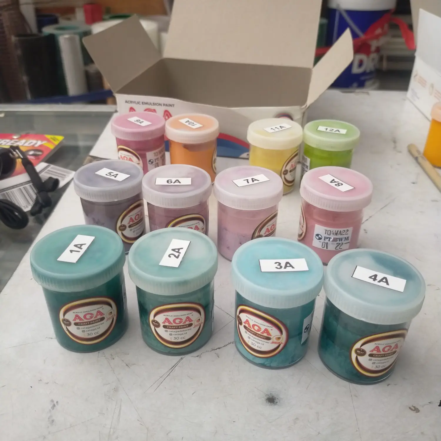 AGA craft body painting paint. cat craft untuk wajah dan badan