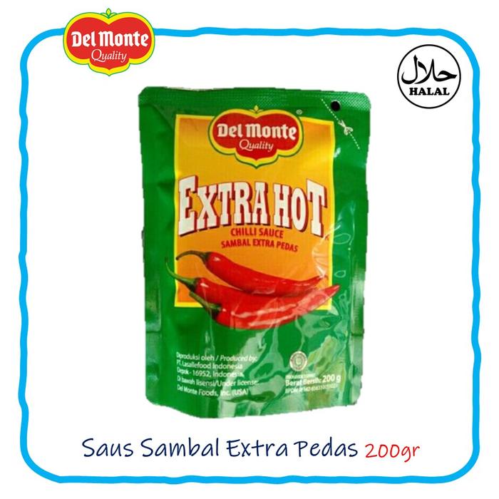 Gambar DELMONTE Saus Sambal Extra Hot 200gr Chili Sauce dari ARH Frozen Stockist Kota Surabaya Tokopedia