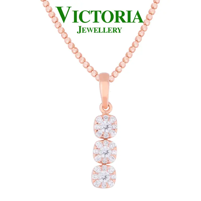 Gambar Liontin Berlian Trilogi VPD636223 Victoria Jewellery - Putih dari Victoria Jewellery Online Kota Administrasi Jakarta Selatan 5 Tokopedia