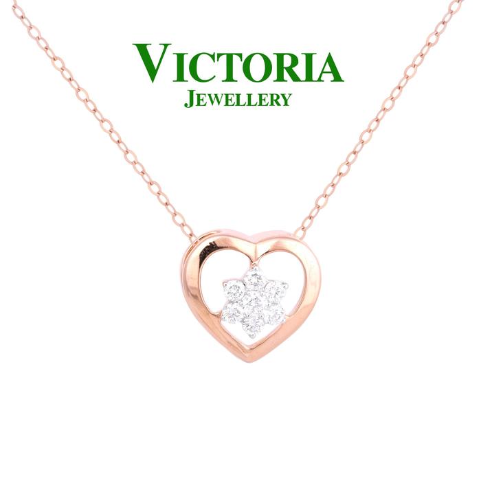 Gambar Liontin Berlian love VPD614993 - Victoria Jewellery dari Victoria Jewellery Online Kota Administrasi Jakarta Selatan Tokopedia