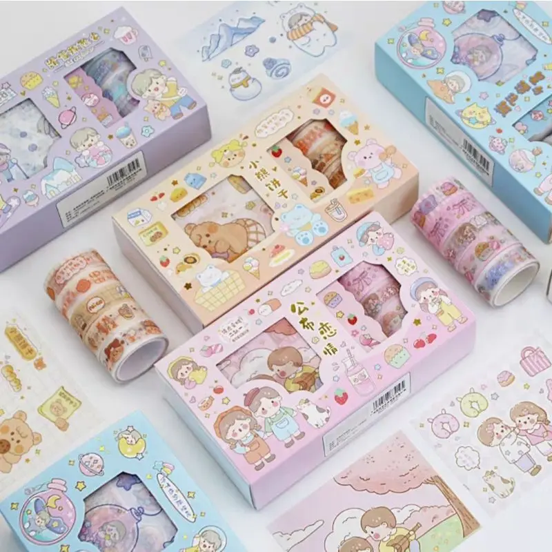 Set Washi Tape Sticker Lucu Dekor Scrapbook Diary Selotip Masking Tape Set Washi Tape Sticker Lucu Dekor Scrapbook Diary Selotip Masking Tape