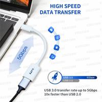 Gambar Kabel Adapter OTG USB 3.1 Type-C to USB 3.0 Female 15cm BF-H389 BAFO dari Edgecom Kota Administrasi Jakarta Pusat 3 Tokopedia