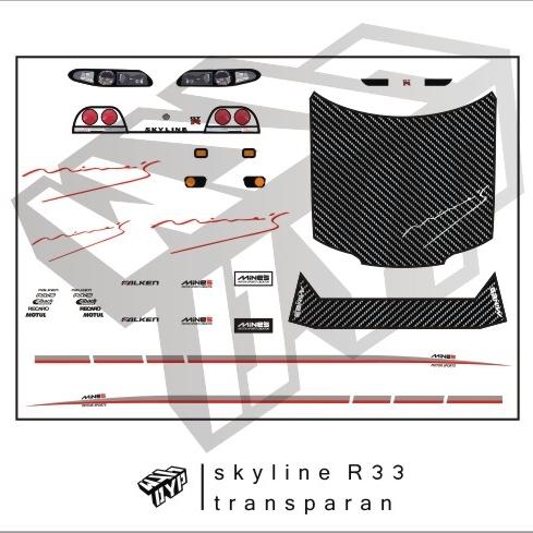 decal hotwheels nissan skyline r33 mine's - Shop | Tokopedia