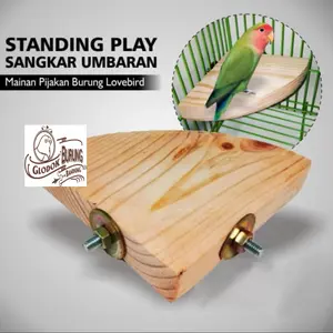 Tangkringan Sudut Standing Play Ground Burung Lovebird Parrot Sugar Glider