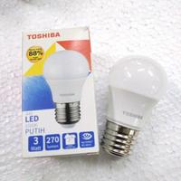Gambar LED Toshiba 3watt Putih / toshiba ledbulb 3w e27 6500k dari BestBright Store Kota Administrasi Jakarta Pusat 1 Tokopedia