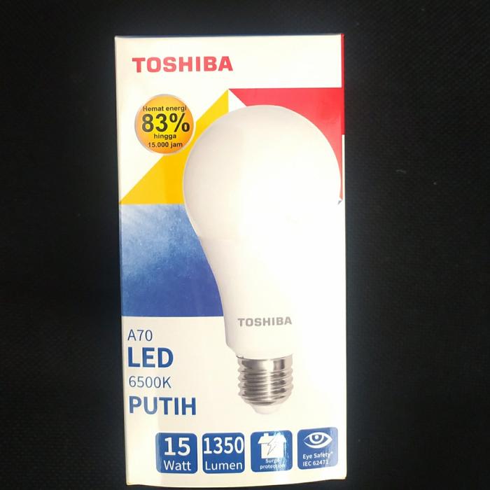 Gambar LED Toshiba 15 watt putih / toshiba led bulb 15w putih 6500k dari BestBright Store Kota Administrasi Jakarta Pusat Tokopedia
