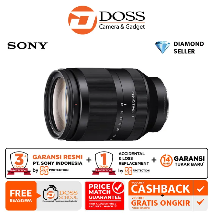 Gambar SONY FE 24-240MM F3.5-6.3 OSS - FE 24-240MM dari DOSS Camera & Gadget Kota Administrasi Jakarta Pusat 4 Tokopedia