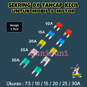 Sekring Sikring / Fuse DX Tancap KECIL MINI Untuk Mobil Motor - ECERAN