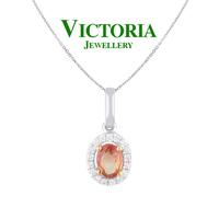Gambar Liontin Berlian Batu Orange Sapphire VPD820943 Victoria Jewellery dari Victoria Jewellery Online Kota Administrasi Jakarta Selatan 1 Tokopedia