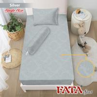 Gambar Bed cover set Fata Jacquard Polos ukuran 120 x 200 Single Silver dari wenzshop Kota Administrasi Jakarta Utara 4 Tokopedia