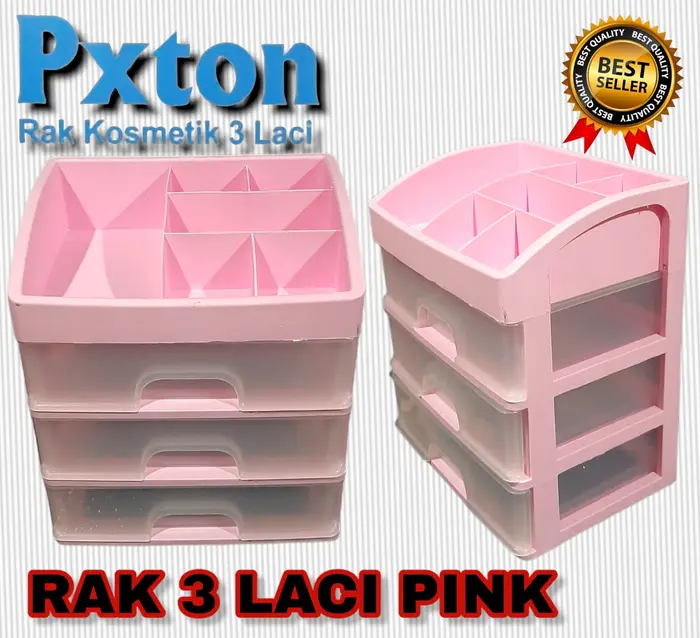Gambar RAK KOSMETIK 3 LACI RAK TEMPAT KOSMETIK SUSUN MULTIFUNGSI SERBAGUNA dari BestBrandindonesia Kota Tangerang Selatan 4 Tokopedia