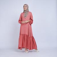 Gambar Mimamim Gamis Muslim - Dress Chafia Silky - Red dari Mimamim Kota Bandung 2 Tokopedia