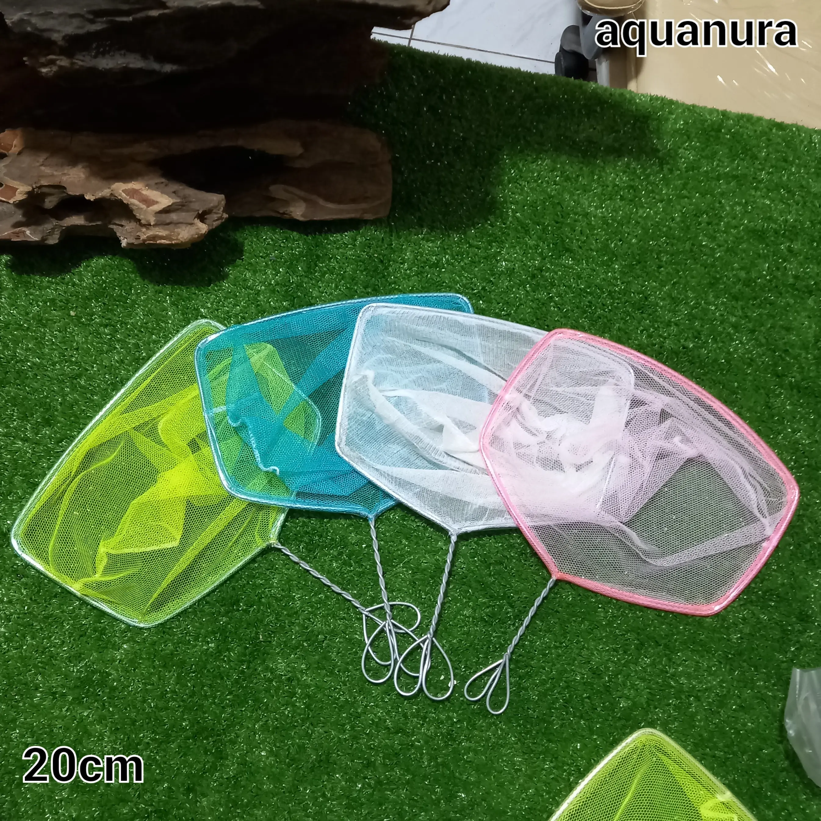 Serokan Ikan 20 cm - Saringan Jaring Seser Aquarium Kolam Lubukan 20cm