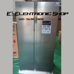 Kulkas Side by Side GEA G2D-563R New RC67 Inventer LED Display G2D 563R