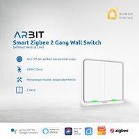 Gambar ARBIT Smart Home Zigbee Wall Switch 1 2 3 Gang Tombol Cetekan without Neutral Line Saklar Pintar - White Tuya dari ARBIT Smart Home Kota Administrasi Jakarta Barat 1 Tokopedia