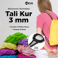 Gambar Tali Kur 3mm Aksesoris Tas Sepatu dan Gelang (10meter) - B1200 dari Weva Textile Kota Surabaya 1 Tokopedia