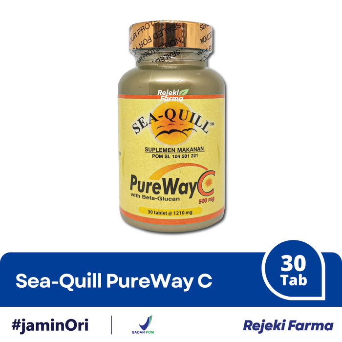 Gambar [ BPOM ] Sea-Quill Pureway C 500 mg 30 Tablet - SeaQuill PurewayC dari Apotek Rejeki Farma -Melawai Kota Administrasi Jakarta Selatan Tokopedia