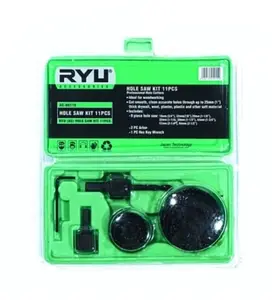 RYU HOLE SAW KIT 11 PCS / HOLE SAW KAYU / ACCESSORIESS / TOOLS