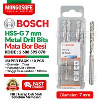 Gambar Set 10 pcs 7mm Mata Bor Besi HSS-G BOSCH 7 mm Metal Drill Bits HSS G dari mangosafe Kota Medan 1 Tokopedia